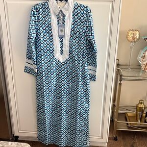 NWT  STS Long sleeve Caftan Teardrop print
Maxi Size Small